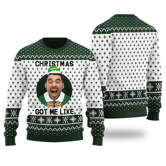 Christmas Got Me Like Funny Christmas Sweater Forest Green - Funny Ugly Christmas Sweater