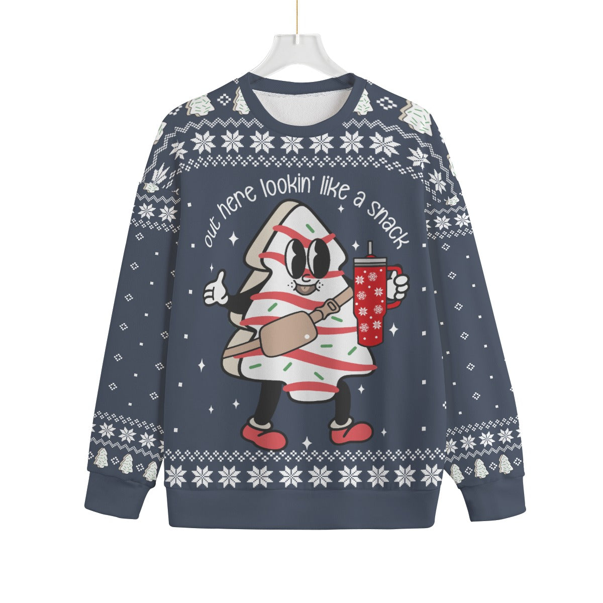 Christmas Tree Cake Men Big And Tall Christmas Sweater