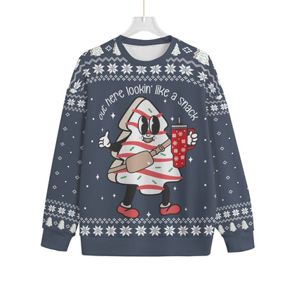 Christmas Tree Cake Men Big And Tall Christmas Sweater