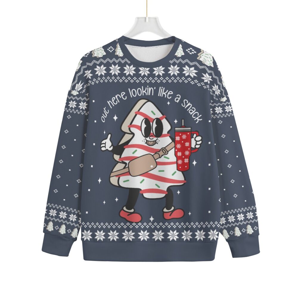 Christmas Tree Snack Cake Plus Size Ugly Christmas Sweater