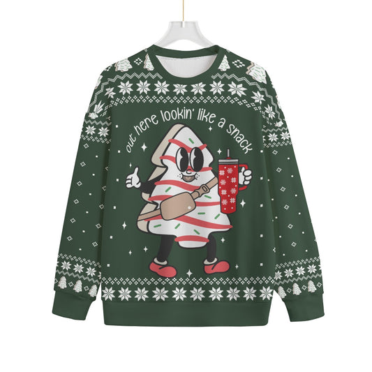 Christmas Tree Snack Cake Plus Size Ugly Christmas Sweater