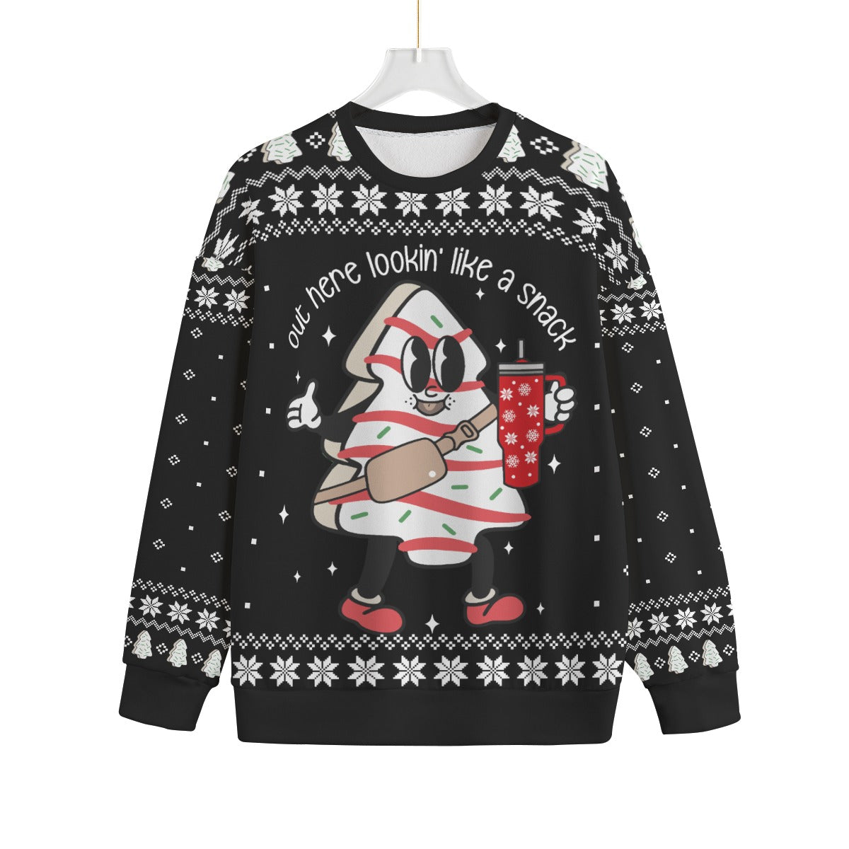 Christmas Tree Snack Cake Plus Size Ugly Christmas Sweater
