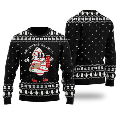 Christmas Tree Snack Cake Christmas Sweater Men