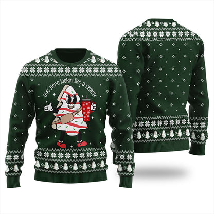 Christmas Tree Snack Christmas Ugly Sweater Women's