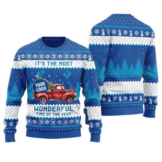Christmas Vacation Car Custom Logo Christmas Sweater Men