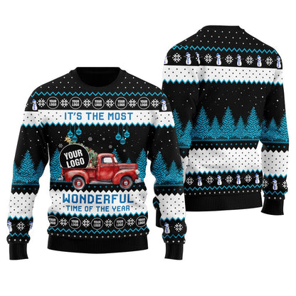 Christmas Vacation Car Custom Logo Christmas Sweater Men