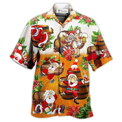 Hawaiian Shirt / Adults / S Christmas Beer Christmas Dear Santa Heres Your Beer - Hawaiian Shirt 