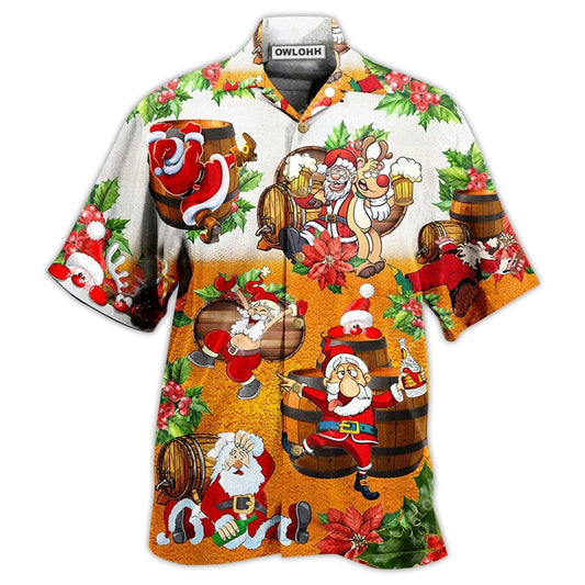Hawaiian Shirt / Adults / S Christmas Beer Christmas Dear Santa Heres Your Beer - Hawaiian Shirt 