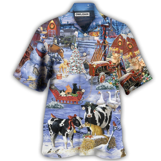 Hawaiian Shirt / Adults / S Christmas Love Farm - Hawaiian Shirt 