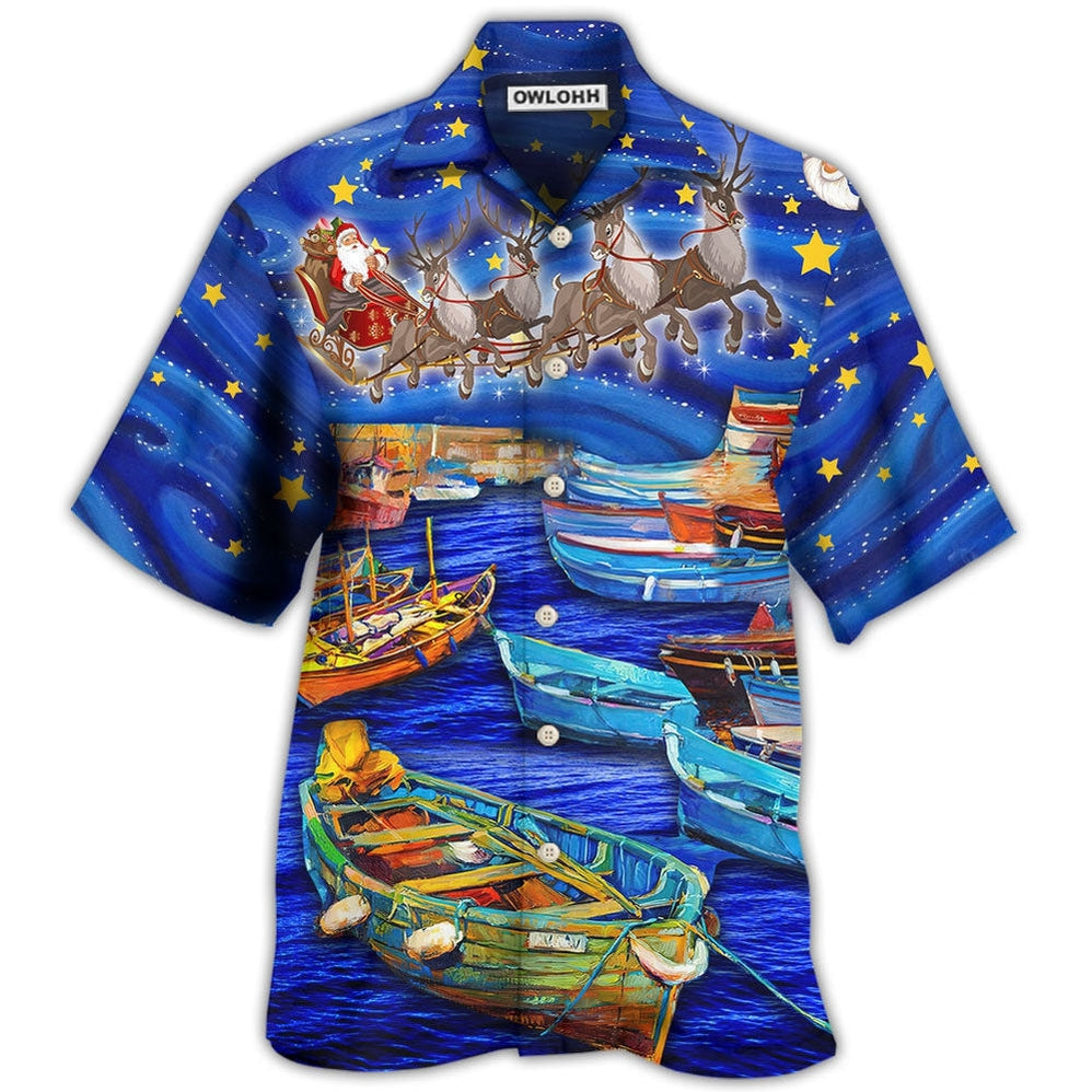 Hawaiian Shirt / Adults / S Christmas Santa Boat Dreamer - Hawaiian Shirt 