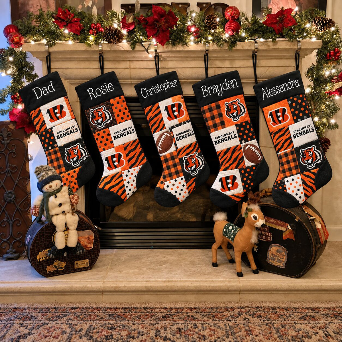 All Football Teams Team-Inspired Holiday Christmas Stocking for Football Fans - 5To9Vibe