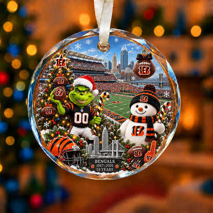 All Football Teams Christmas Vibe Snow Glass Ornament With Gift Box Trending - 5to9vibe