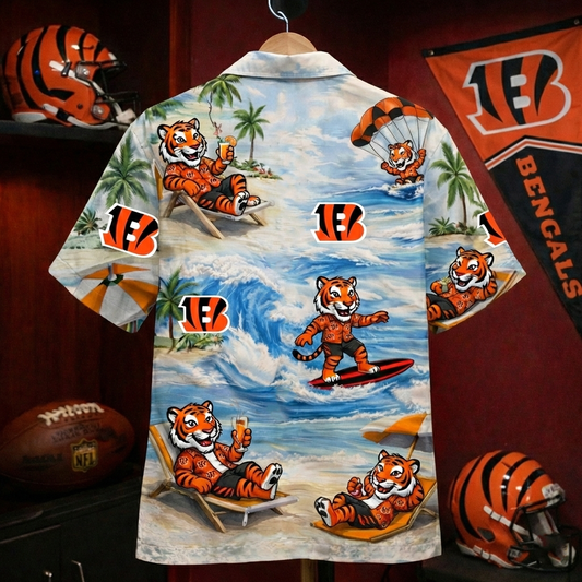 CB Football Mascot Beach Viber Unisex Hawaiian Shirt For Men & Women