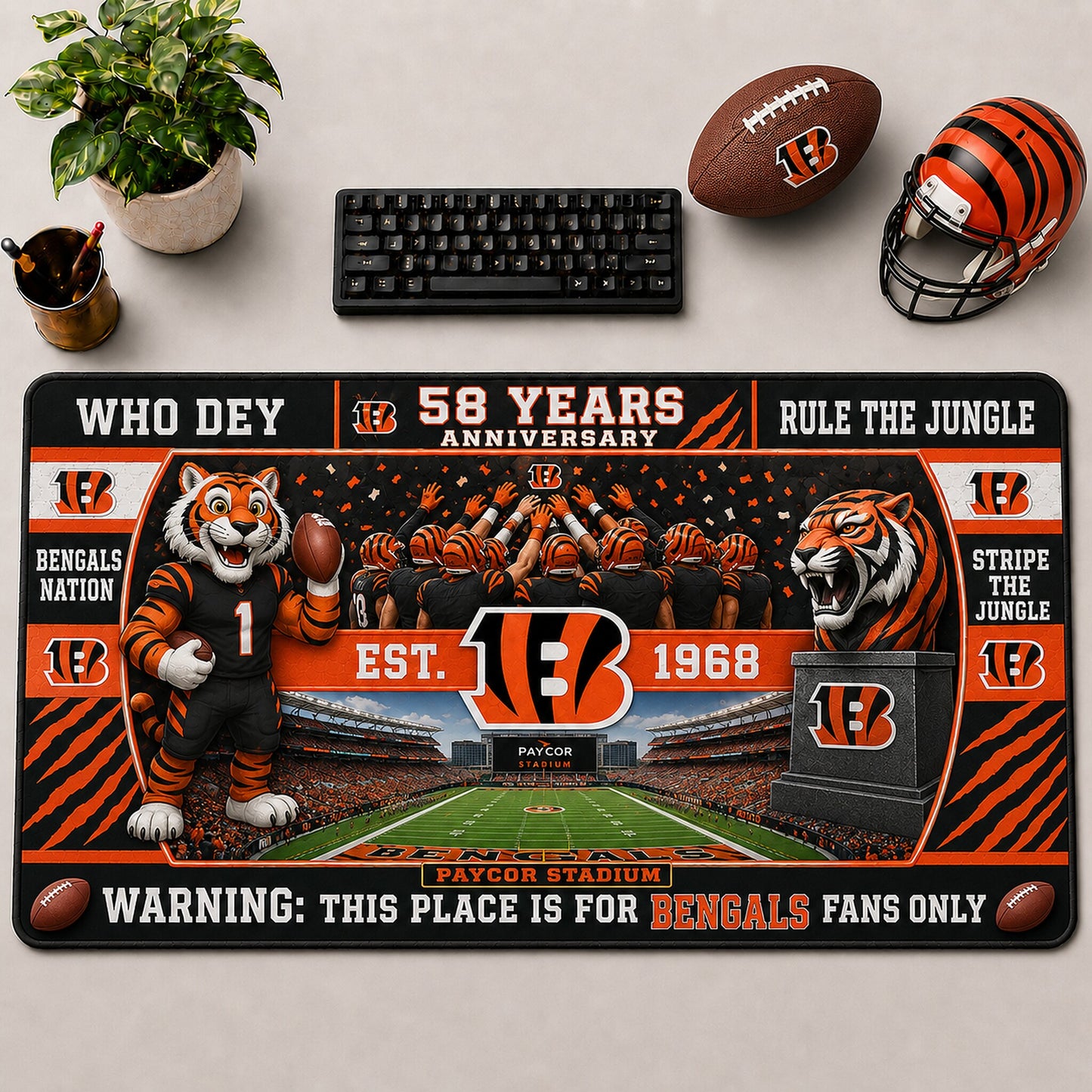 All Football Anniversary For Fans Desk Mat Mouse Pad Plus Size Trending - 5to9vibe