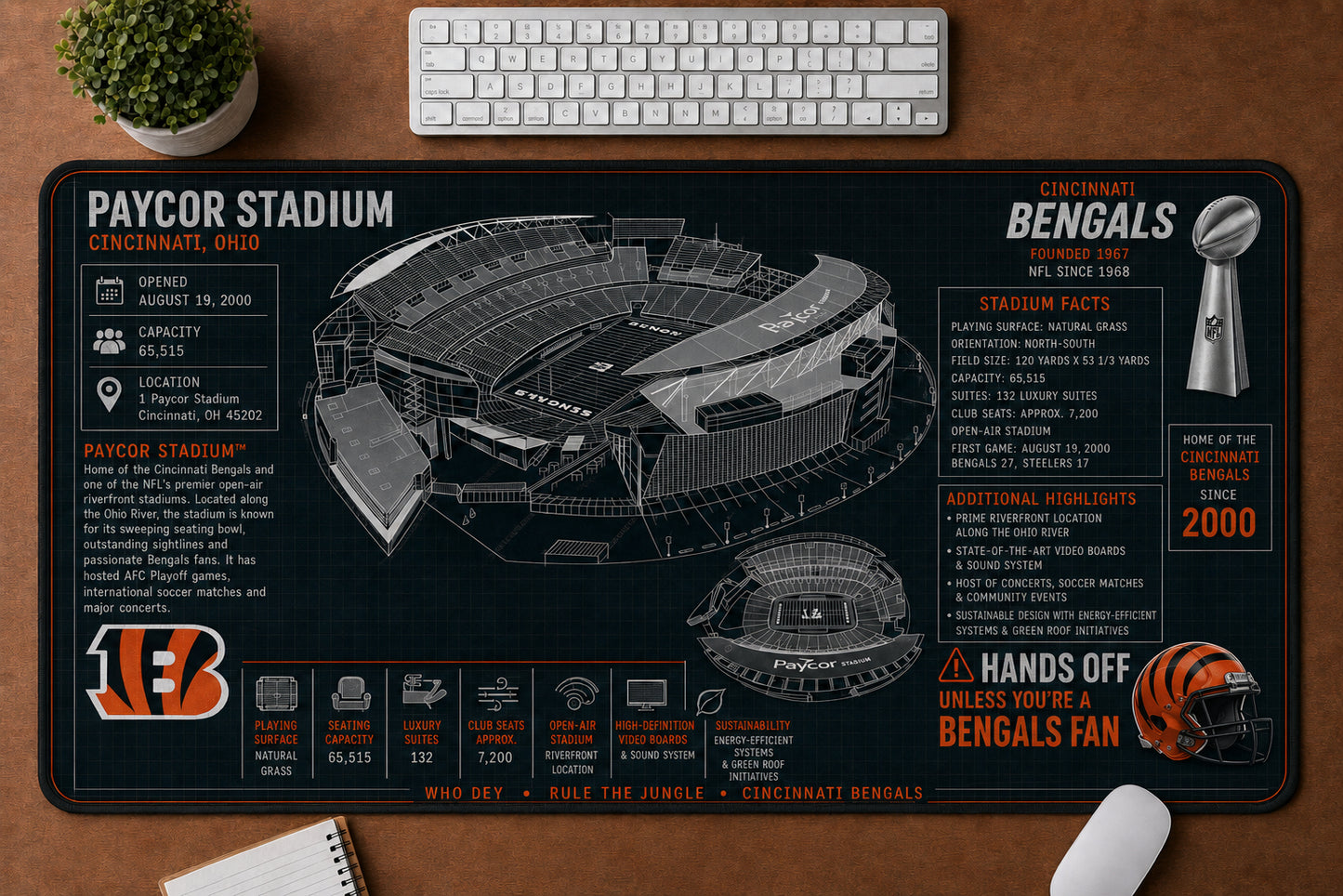 All Football Stadium BluePrint Desk Mat Mouse Pad Plus Size Trending - 5to9vibe
