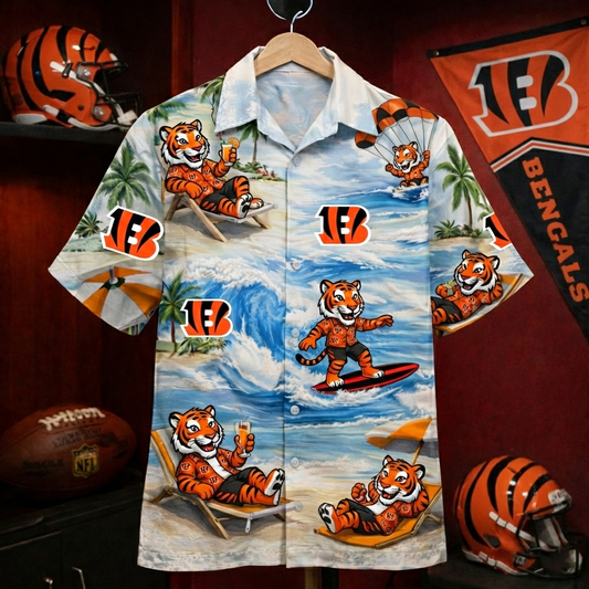 CB Football Mascot Beach Viber Unisex Hawaiian Shirt For Men & Women
