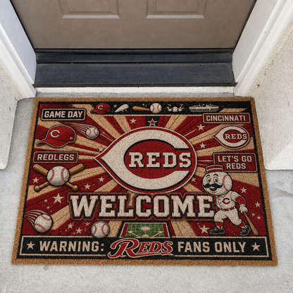 Baseball All Teams Welcome Coir Doormat Print Premium Welcome Mat – Personalized Baseball Coir Doormat