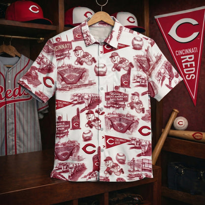 LAD Baseball Stadium SGA Blue Vibe Unisex Hawaiian Shirt