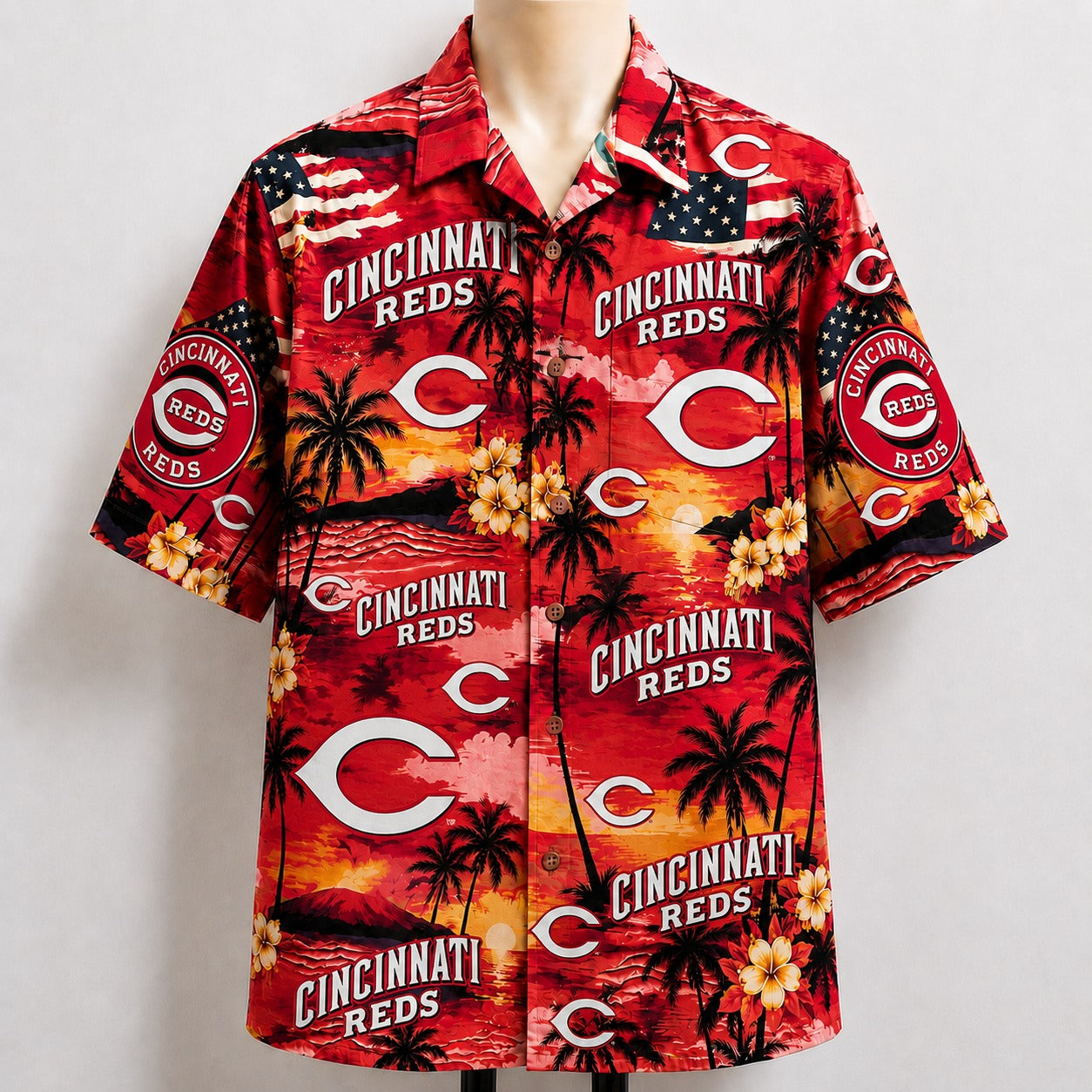 All Baseball Teams Sunset Paradise Button-Up Unisex Hawaiian Shirt For Men and Women