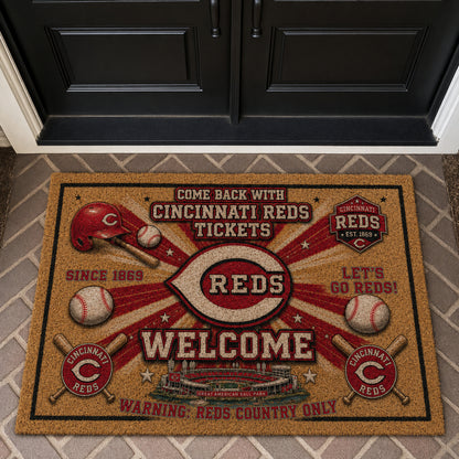 Alfombra personalizada de bienvenida premium de equipo de la MLB – Felpudo de béisbol personalizado