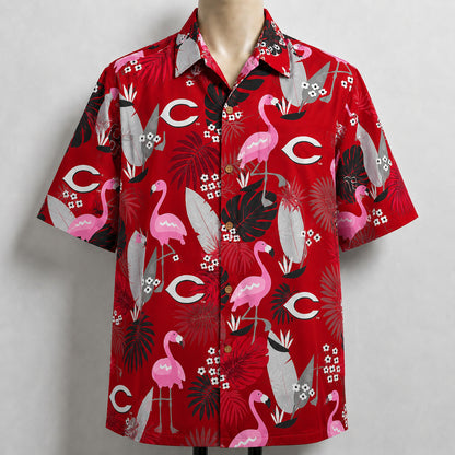 All Baseball Teams Flamingo Hawaiian Shirt | Tropical Baseball Button Up Unisex Hawaiian Shirt For Men and Women