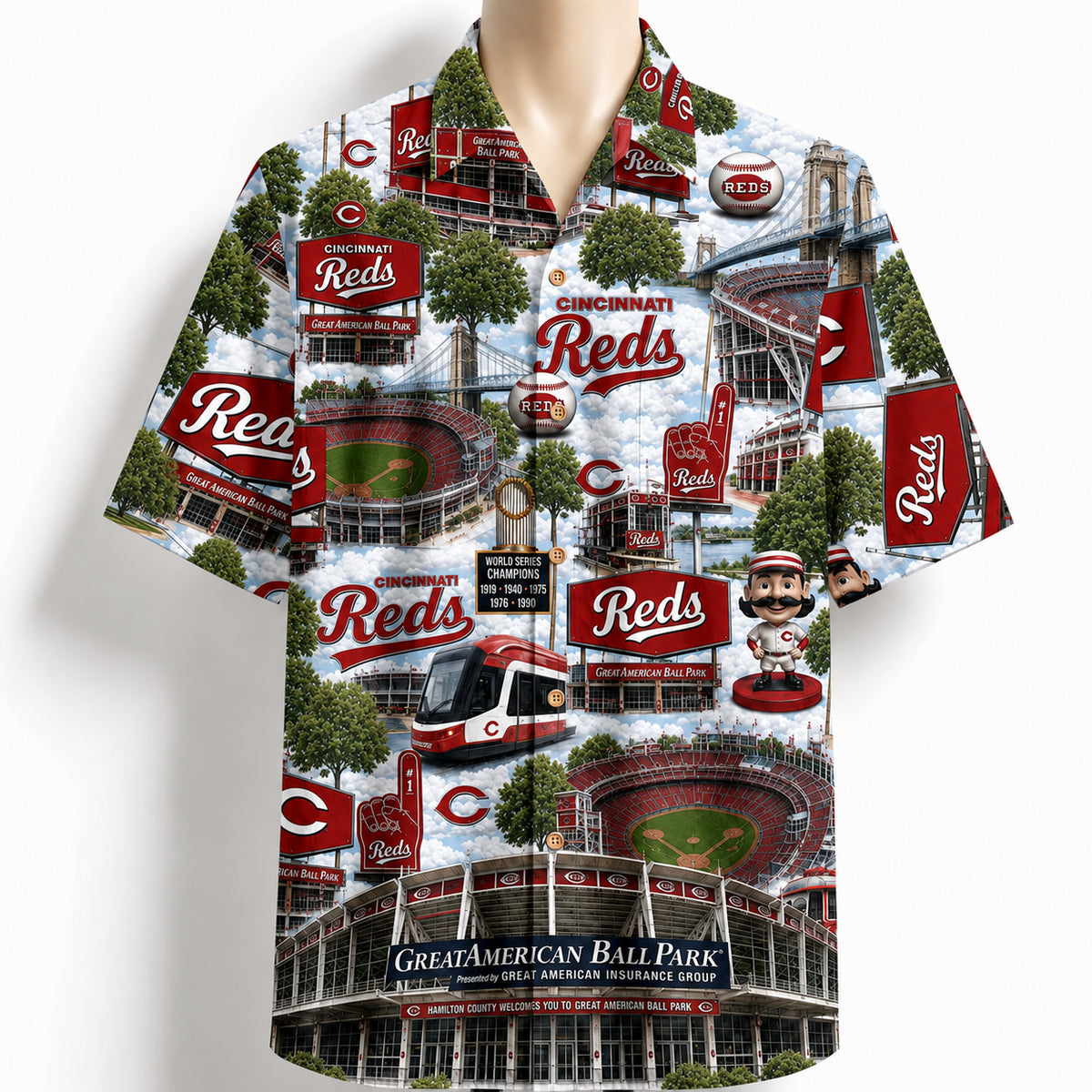 All Baseball Teams Iconic 2 Moments Aloha Shirt for Baseball Fans Button-Up Unisex Hawaiian Shirt For Men and Women