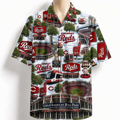 All Baseball Teams Iconic 2 Moments Aloha Shirt for Baseball Fans Button-Up Unisex Hawaiian Shirt For Men and Women