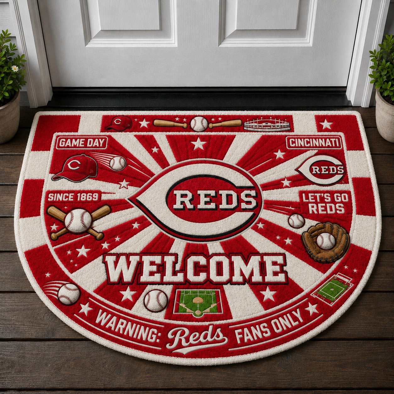 Football All Teams Custom Premium Welcome Mat – Personalized Doormat