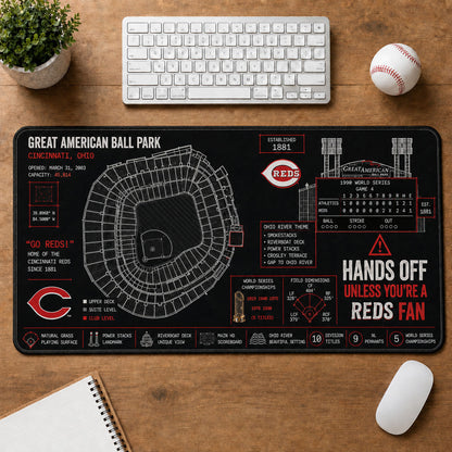 All Baseball Legendary Stadiums Masterplan Desk Mat Mouse Pad Plus Size - 5to9vibe