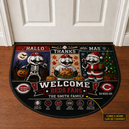 Alfombra personalizada de bienvenida premium de equipo de la MLB – Felpudo de béisbol personalizado
