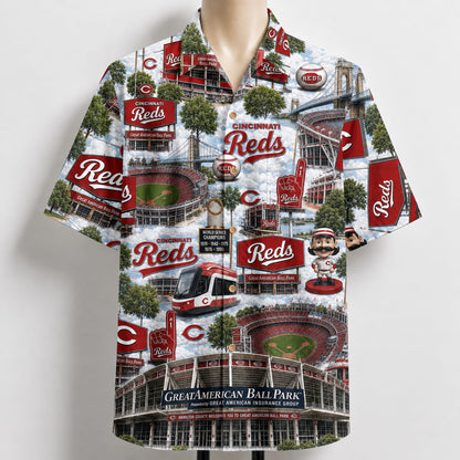 All Baseball Teams Iconic 2 Moments Aloha Shirt for Baseball Fans Button-Up Unisex Hawaiian Shirt For Men and Women