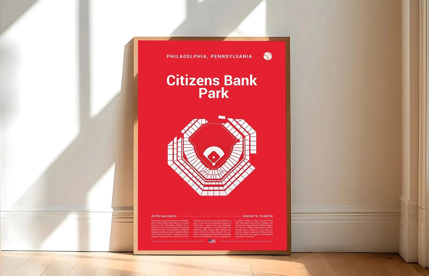 Baseball Stadium Seating Chart - Vertical Poster - 5to9vibe