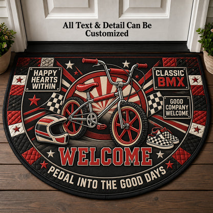 Classic BMX Personalized Half Round Mat | 5To9Vibe