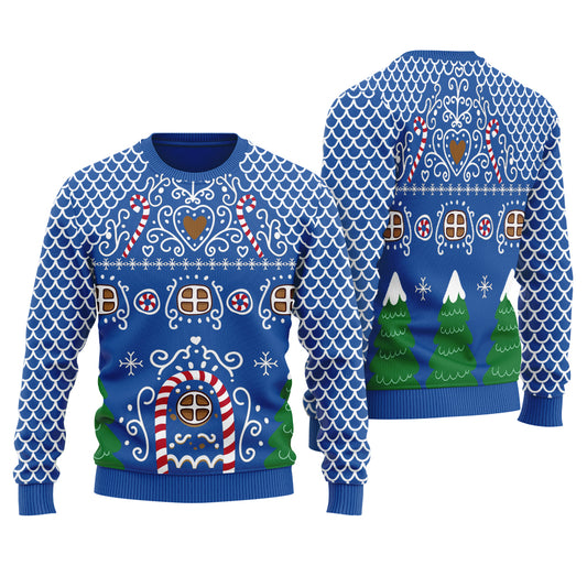 Classic Gingerbead House Women's Ugly Christmas Sweater