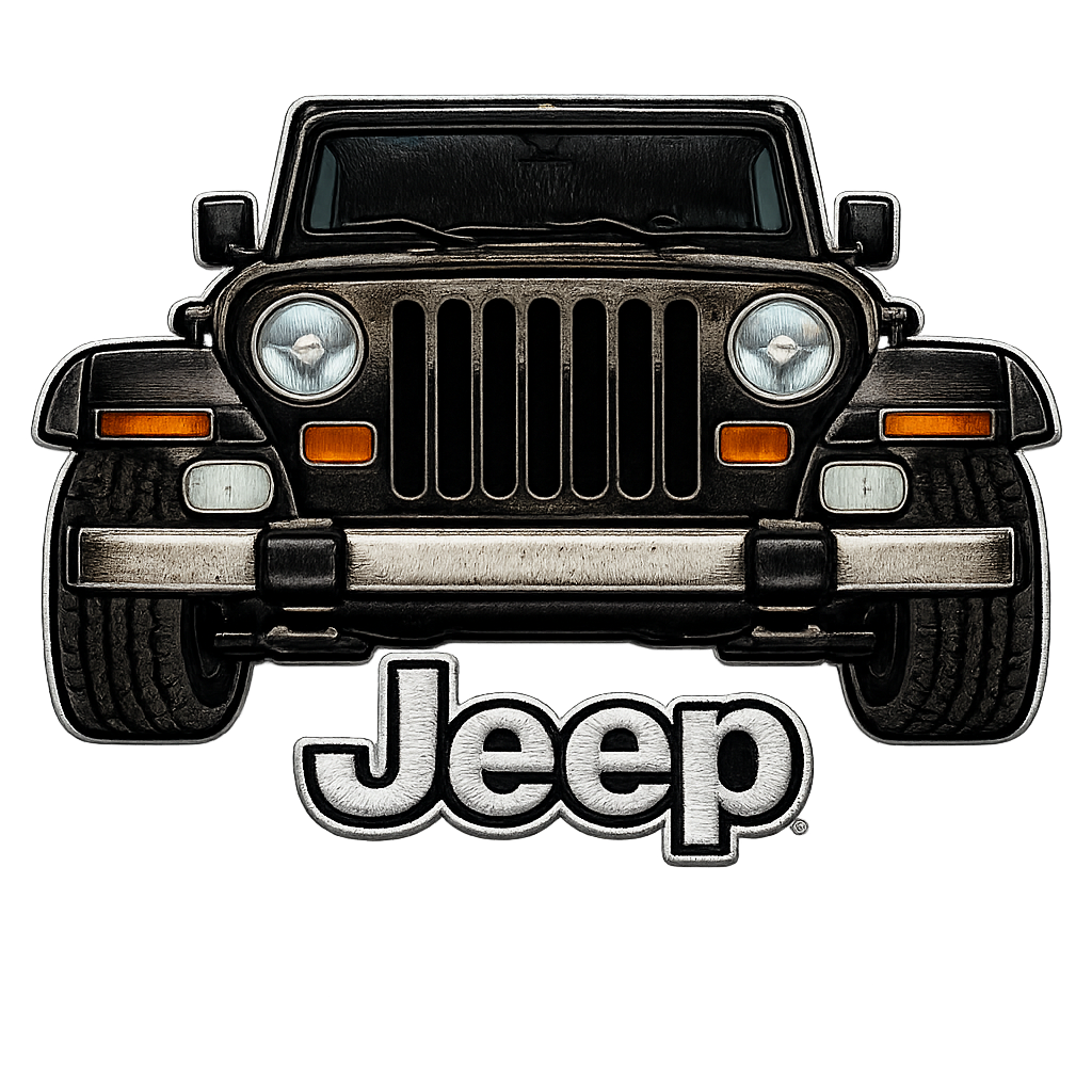 Sudadera prémium unisex Jeep bordada con cremallera de cuarto, suéter con cremallera de cuarto inspirado