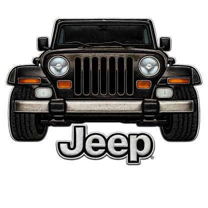 Sudadera prémium unisex Jeep bordada con cremallera de cuarto, suéter con cremallera de cuarto inspirado