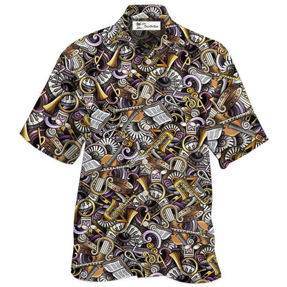 Hawaiian Shirt / Adults / S Music Classical Make Me Happy - Hawaiian Shirt 