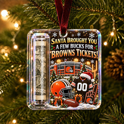 All Football Teams Christmas Money Holder Glass Ornament - 5to9vibe