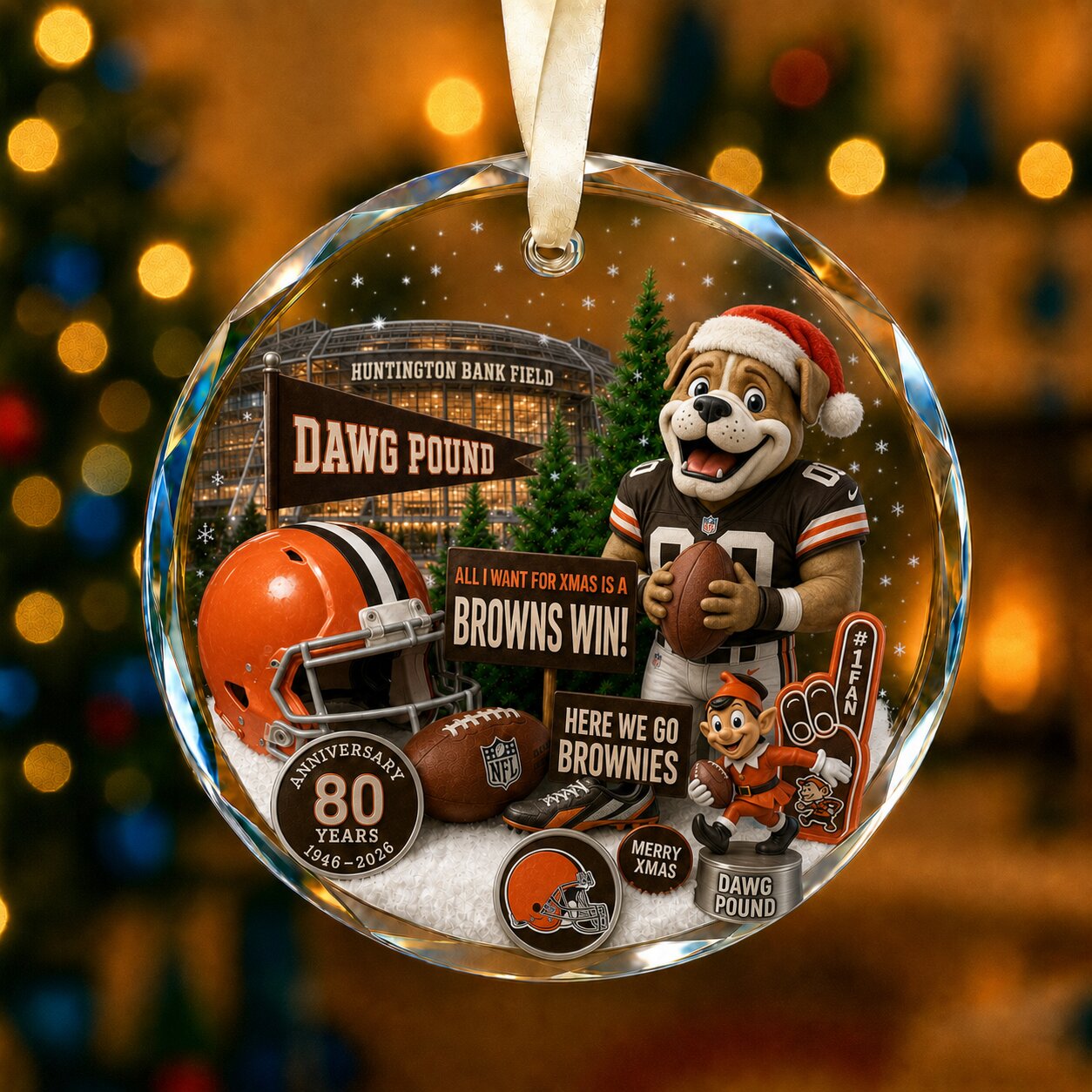 All Football Teams Christmas Glass Ornament With Gift Box Trending - 5to9vibe