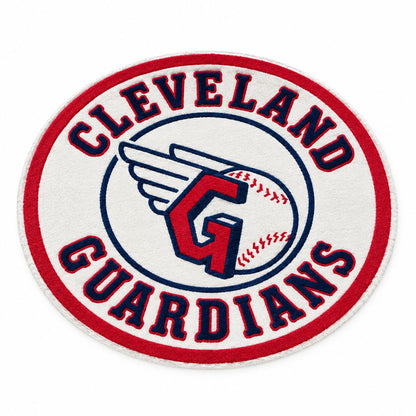 All Baseball Teams Round Logo Baseball Fan Custom Quilted Print Premium Welcome Mat Washable Black Border – Personalized Baseball Doormat