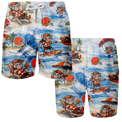 Camisa Hawaiana Unisex CB Football Mascot Beach Viber para Hombres y Mujeres