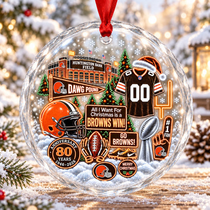 All Football Teams Christmas Stadium Snow Vibe Glass Ornament With Gift Box - 5to9vibe