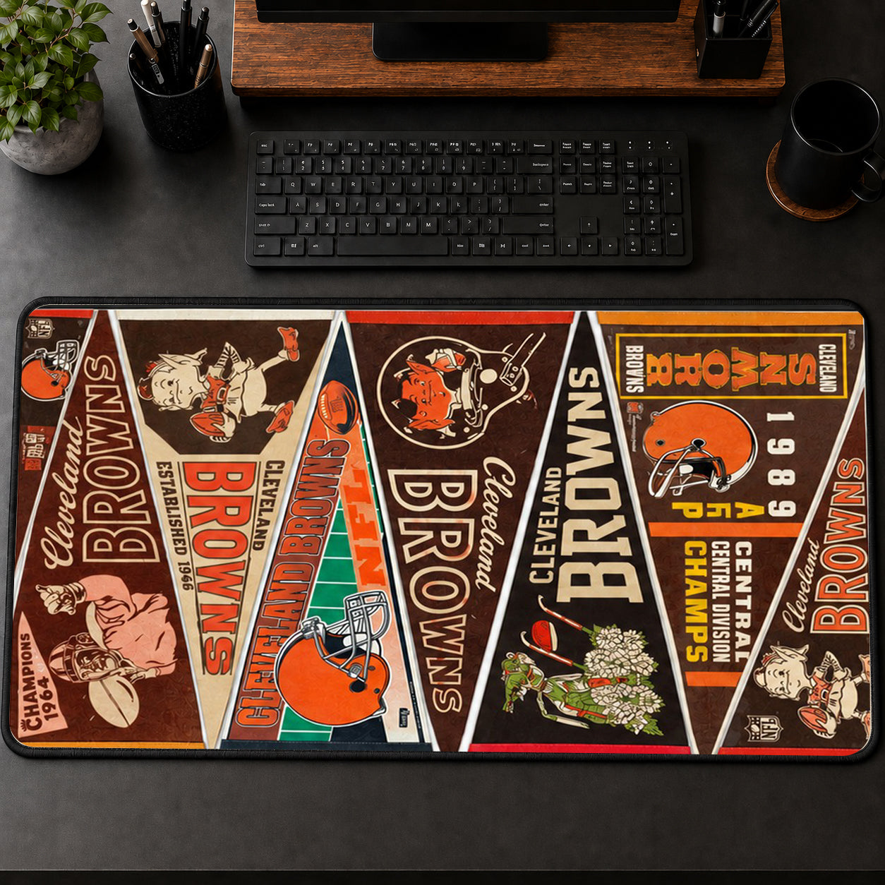 All Football Teams Vintage Anniversary For Fans Desk Mat Mouse Pad Trending - 5to9vibe