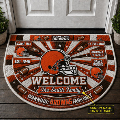Official-Inspired Football Fan Custom Premium Welcome Mat – Personalized Doormat
