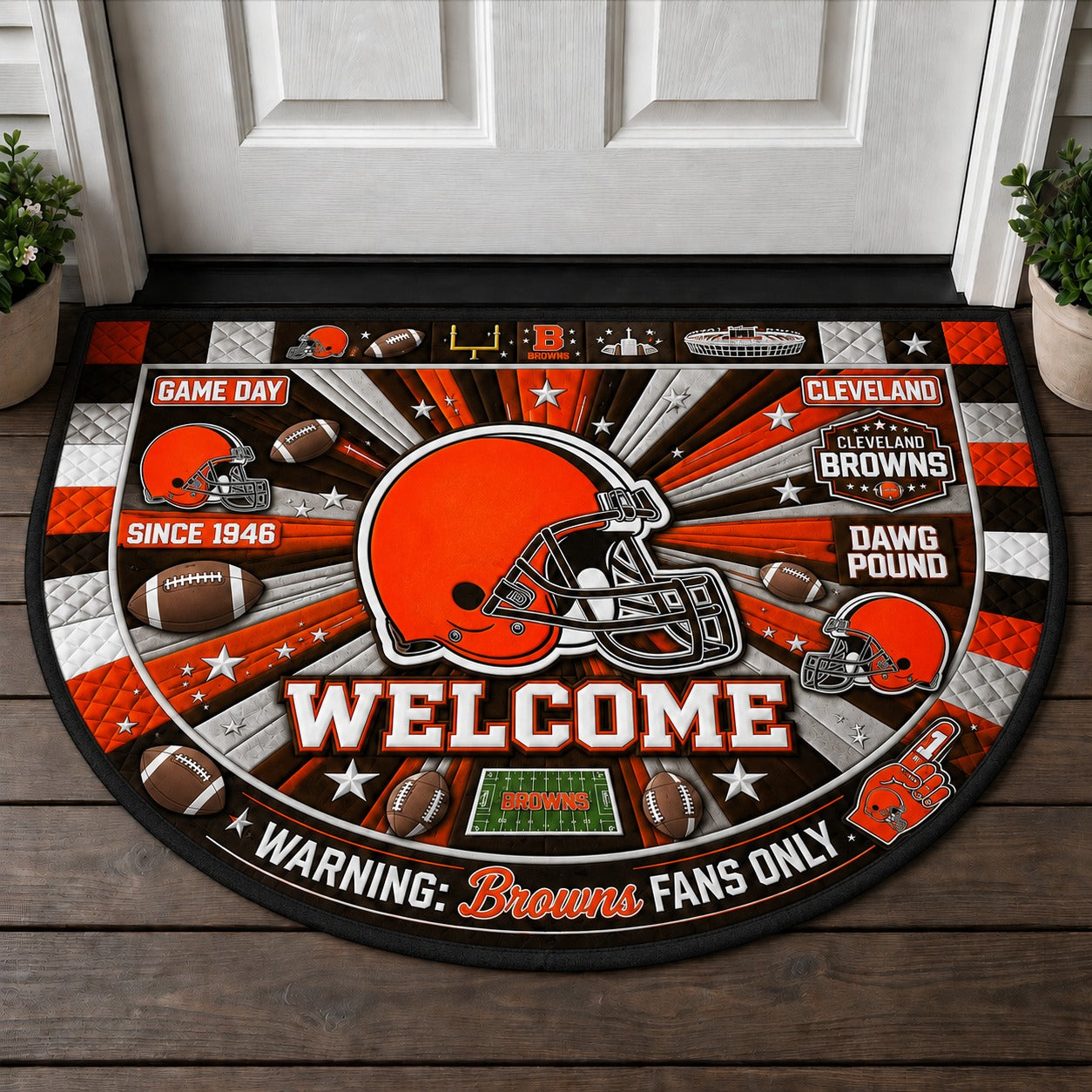 Football All Teams Custom Premium Welcome Mat – Personalized Doormat