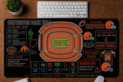 All Football Stadium Infographic Desk Mat Mouse Pad Plus Size Trending - 5to9vibe