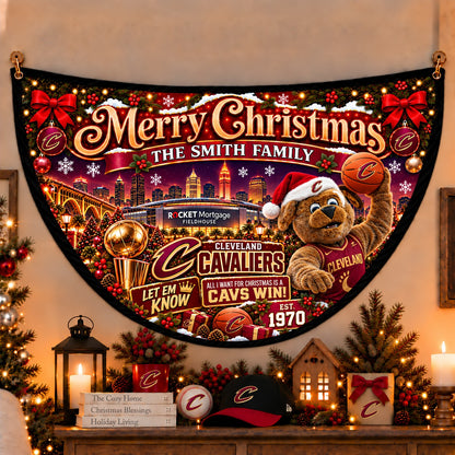 All Basketball Teams Personalized Christmas Night Bunting Flag - 5to9vibe
