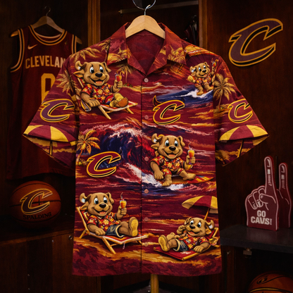 Camisa Hawaiana Unisex CC Baloncesto Mascota Playa Viber para Hombre y Mujer