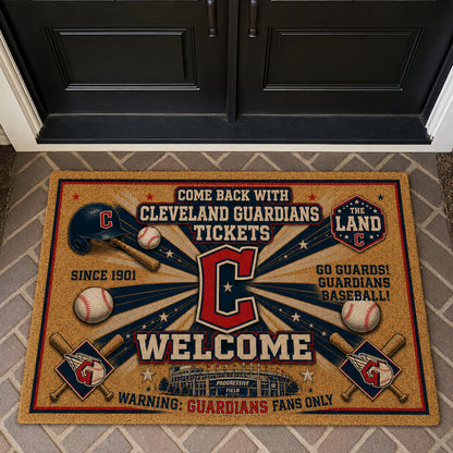 Alfombra personalizada de bienvenida premium de equipo de la MLB – Felpudo de béisbol personalizado