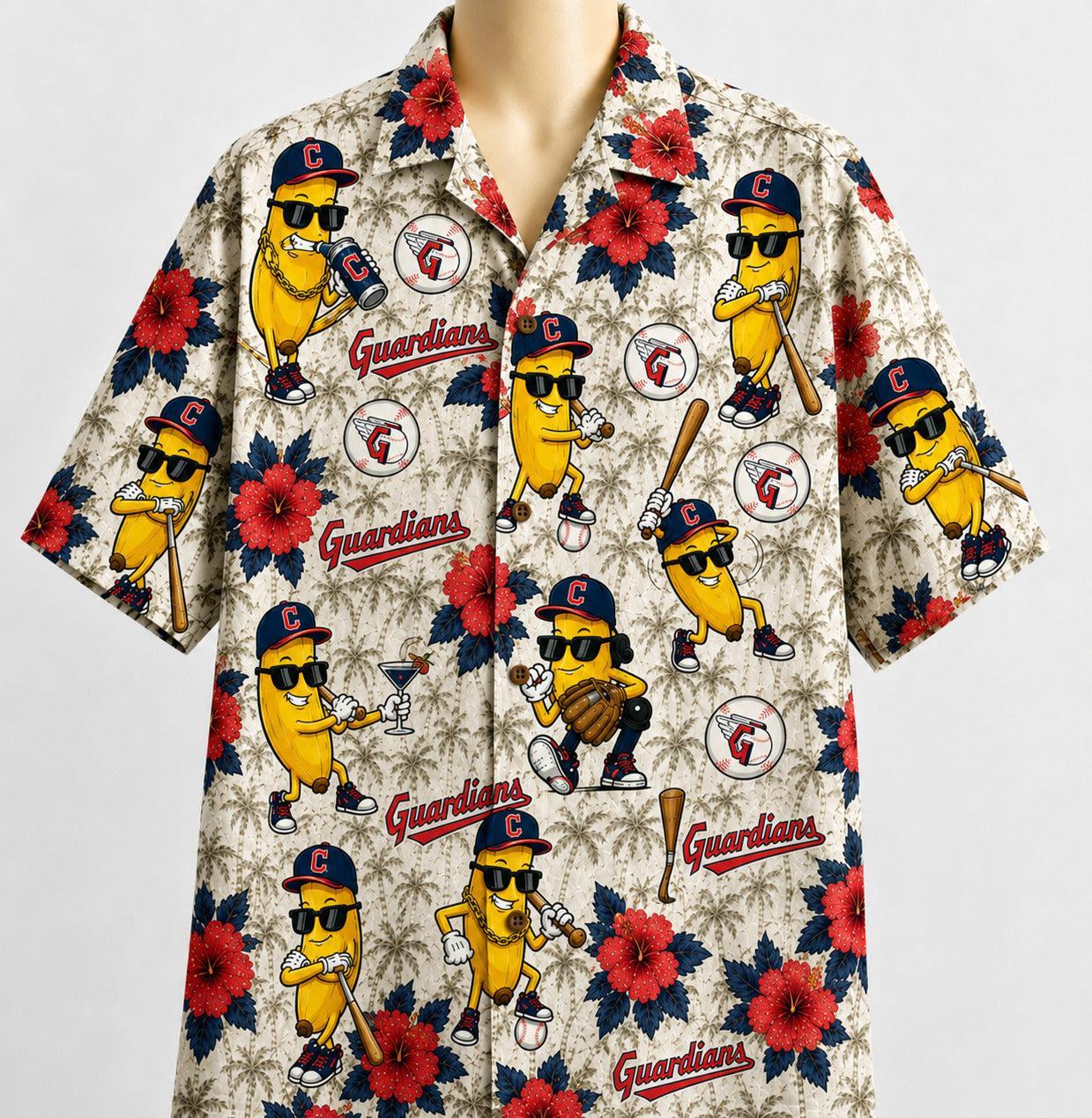 All Baseball Teams banana Hibiscus Flower Beach Vibe Aloha Premium Unisex Hawaiian Shirt For Men and Women